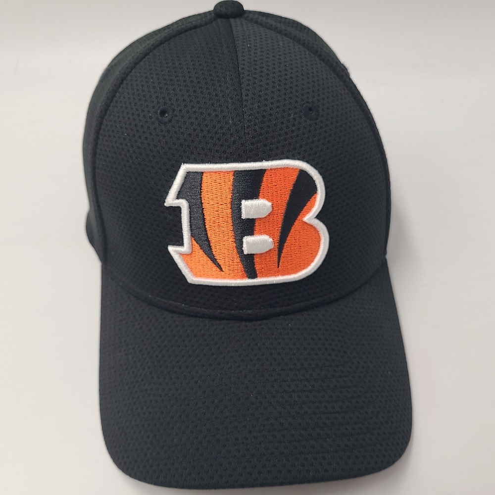Cincinnati Bengals Hat Fitted M-L New Era 39Thirty Black Orange NFL Football Men